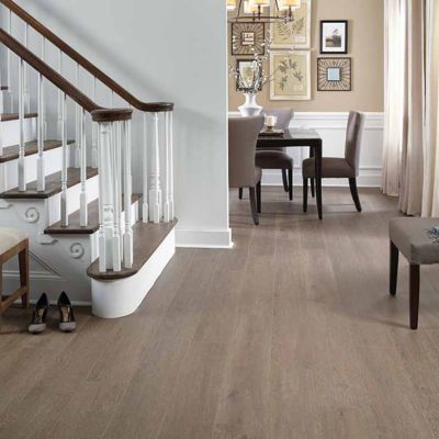 wood look laminate flooring in a classy Thomasville entryway